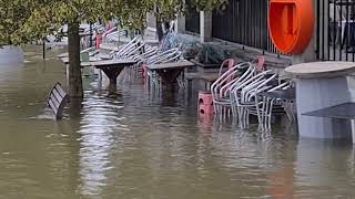 River Thames New Year floods in Staines upon Thames January 2024 [upl. by Ees]