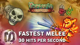 Terraria 14 Journeys End  Fastest Melee Attack Speed  FASTER THAN PSYCHO KNIFE amp FETID BAGHNAKHS [upl. by Philender]