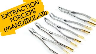 MANDIBULAR EXTRACTION FORCEPS  ORAL SURGERY  EXTRACTION FORCEPS  DENTAL CLASSES BY DENTAL CAFE [upl. by Nilyaj]