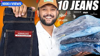 10 Best College or Casual Jeans for Men 🔥 Roadster Powerlook Myntra Jeans Haul 2024  ONE CHANCE [upl. by Belldame]