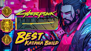 The BEST Katana Build Cyberpunk 20  ACTUALLY Overpowered CRIT Build  Cyberpunk 2077 Best Builds [upl. by Hermosa]