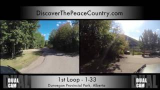 Dunvegan Loop1 Campground  Dunvegan Provincial Park VIDEO [upl. by Kralc946]