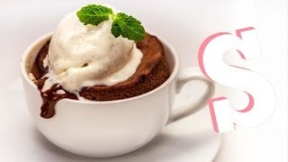 Chocolate amp Peanut Butter Fondant in a MUG Recipe  SORTED [upl. by Sehcaep467]