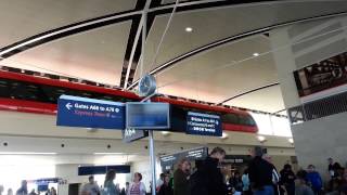 Train inside Detroit Airport terminal [upl. by Aysan]