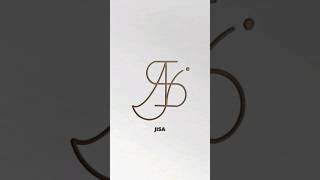 jisa jisa logodesign namelogodesign artandcraft youtubeshorts shorts growonyoutube bts [upl. by Orgell]