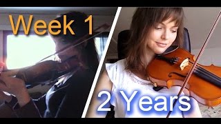 Adult beginner violinist  2 years progress video [upl. by Shana]