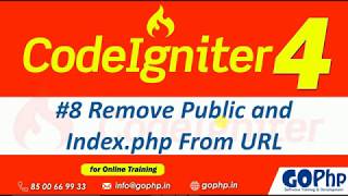 08 Removing public and indexphp from URL  CodeIgniter 4 Tutorials [upl. by Lasko]