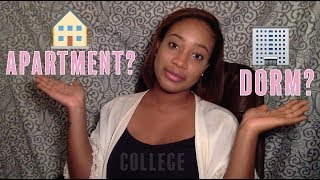 COLLEGE ADVICE  Dorm vs Apartment [upl. by Petigny]