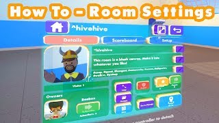 How To Rec Room  Room Settings  Subrooms Permissions Roles [upl. by Nnalyrehs306]