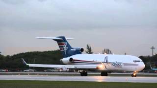 INSANELY LOUD 727 TAKEOFF Amerijet At Miami International [upl. by Siddra]