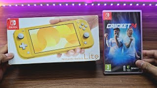 Nintendo Switch Lite in 2024  Cricket 24 Bundle [upl. by Airdnax]