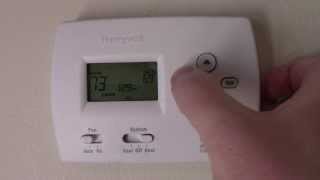 How to program a Honeywell Thermostat [upl. by Tucker]