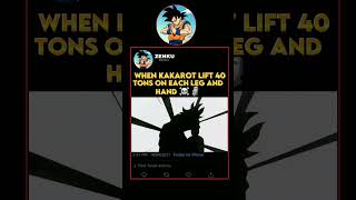 The moment when kakarot life 40 tons  dbz foryou fyp [upl. by Sinnylg]