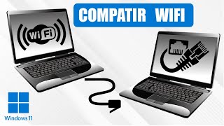 Compartir Internet WiFi por Ethernet a otra PC  Windows 11 [upl. by Plath]