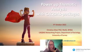 CAQDAS webinar 033 Power up Thematic Analysis with CAQDAspackages [upl. by Mosira]