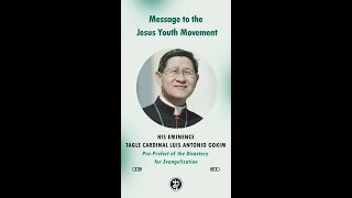 His Eminence Tagle Cardinal Luis Antonio Gokim greets the Jesus Youth movement [upl. by O'Brien895]