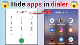 dialer me app hide kaise kare  dialler mein app ko kaise chhupaye  how to hide app in dialler [upl. by Rasecoiluj]