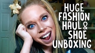 HUGE FASHION HAUL amp SHOE UNBOXING  DOLLS KILL [upl. by Ettener]