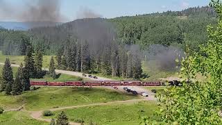 Cumbres amp Toltec Train outside of Chama NM [upl. by Eenoj]