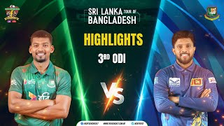 Highlights  3rd ODI  Bangladesh vs Sri Lanka [upl. by Iblehs]