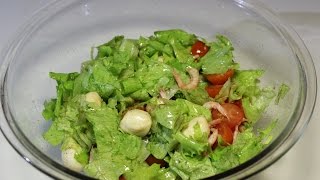 Салат с моцарелла и помидорами  Salad with mozzarella and tomatoes  Видео Рецепт [upl. by Enymsaj]