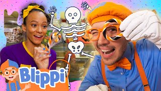 Blippi amp Meekah Make Sweet TrickorTreat Candy  BEST OF BLIPPI TOYS  Educational Videos for Kids [upl. by Dnomrej]