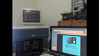 Digital DEC AlphaStation 255233Mhz running MSDOS 621 really [upl. by Silberman]