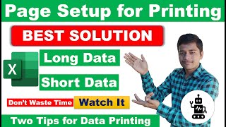 Print Page Setup Kaise Kare in Excel  Excel me Page Setup Kaise Kare and Print  MS Excel Tutorial [upl. by Ottillia]