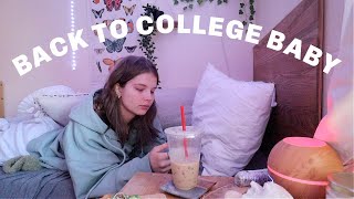 FIRST WEEK BACK AT COLLEGE VLOG [upl. by Aicemed]