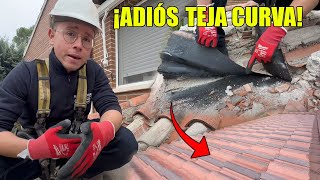 Rehabilitación de Tejado 🏠 con CHAPA y TEJA DE HORMIGÓN nueva 🛠️ [upl. by Luben107]