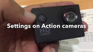 Setting up full HD sports action Camera 1080p [upl. by Novj589]