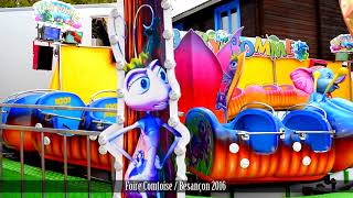 🎢 🎠 MONTAGE FETE FORAINE DE LA FOIRE COMTOISE 2016 [upl. by Pang]