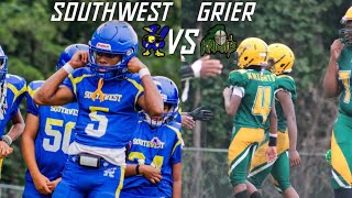 SOUTHWEST vs GRIER middle school game highlights [upl. by Arammahs]