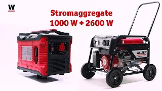 WALTER Stromerzeuger 1000W  2600W [upl. by Maguire]