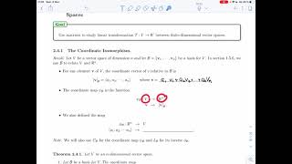 Linear Algebra 2  241  The Coordinate Isomorphism Video 1 [upl. by Khanna]