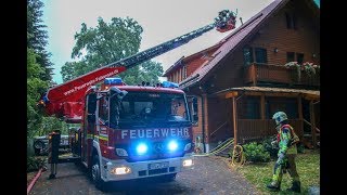 Dachstuhlbrand in Falkenhagen Falkensee [upl. by Klemperer]