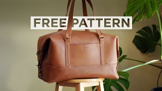 MAKING A HANDMADE LEATHER DUFFEL BAG [upl. by Head]