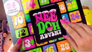 ASMR Squishy Advent Calendar Unboxing NeeDoh Squishies amp Fidgets soft spoken [upl. by Mailliwnhoj]