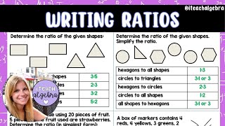 Writing and Simplifying Ratios  Middle School Math [upl. by Arolf57]