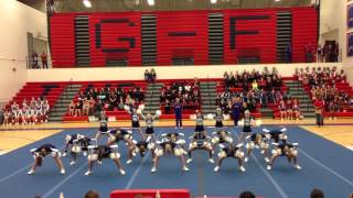 Gainesville Middle School Cheer  Sweetheart Competition 2092013 [upl. by Ayidan]