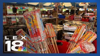 Discussing fireworks sales and safety with Georgetown tent operators [upl. by Lemuel149]