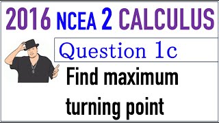 2016 NCEA 2 Calculus Exam Q1c [upl. by Soane]