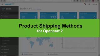 Product Shipping Methods for Opencart 2 [upl. by Filler]