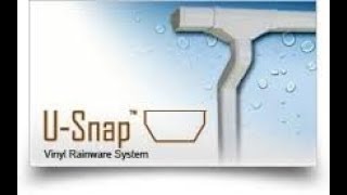 Installing U Snap K Snap gutters DIY [upl. by Ruperto]