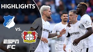 Hoffenheim vs Bayer Leverkusen  Bundesliga Highlights  ESPN FC [upl. by Yannodrahc694]