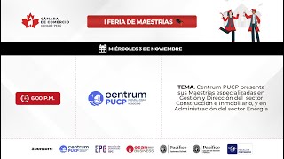 CENTRUM PUCP PRESENTA SUS MAESTRÍAS ESPECIALIZADAS [upl. by King]