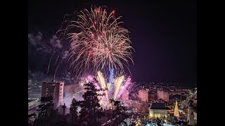 Revelion 2024 la PiatraNeamț  Spectacolul de artificii [upl. by Shanks975]