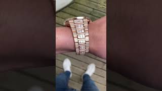 Patek Philippe 59801400R011 Nautilus 40mm Rose Gold Baguette Diamonds [upl. by Akemrehs448]