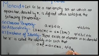 Group Theory Monoid  Examples  Lecture 5  Theta Classes [upl. by Rj633]