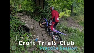 Croft Trials Practice Session [upl. by Htomit]